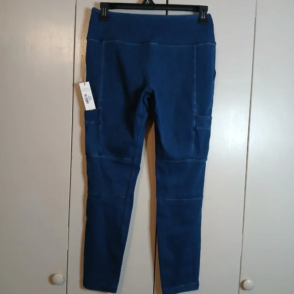 NWT Natural Reflection Women's Medium Utility Leggings in Blue (0381J3) - Picture 2 of 10